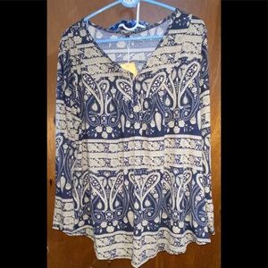 Melliflo Women’s Plus Size Tops Long Sleeve V Neck Henley Shirts